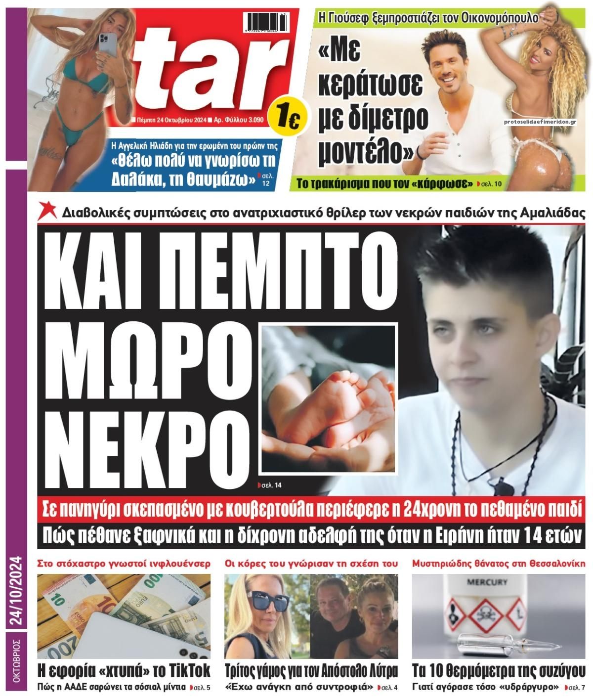 Πρωτοσέλιδο εφημερίδας Star Press